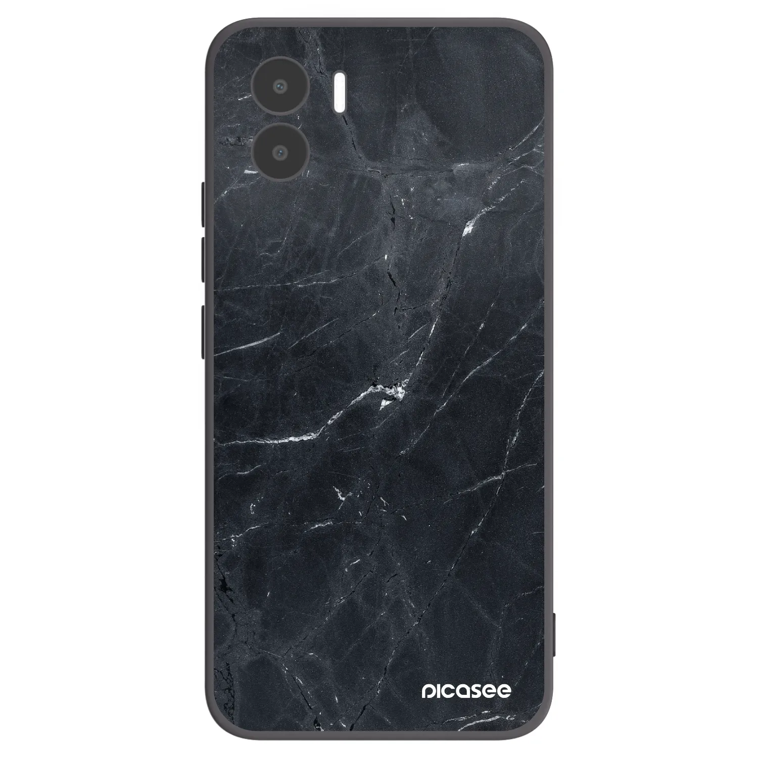 Picasee crna silikonska maskica za Xiaomi Redmi A1 - Black marble
