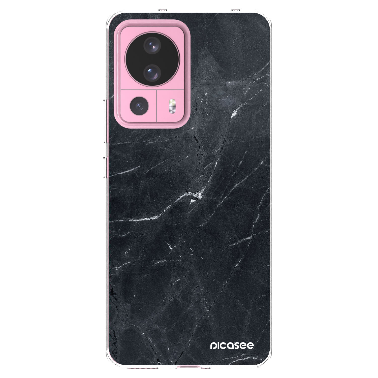 Picasee silikonska prozirna maskica za Xiaomi 13 Lite - Black marble