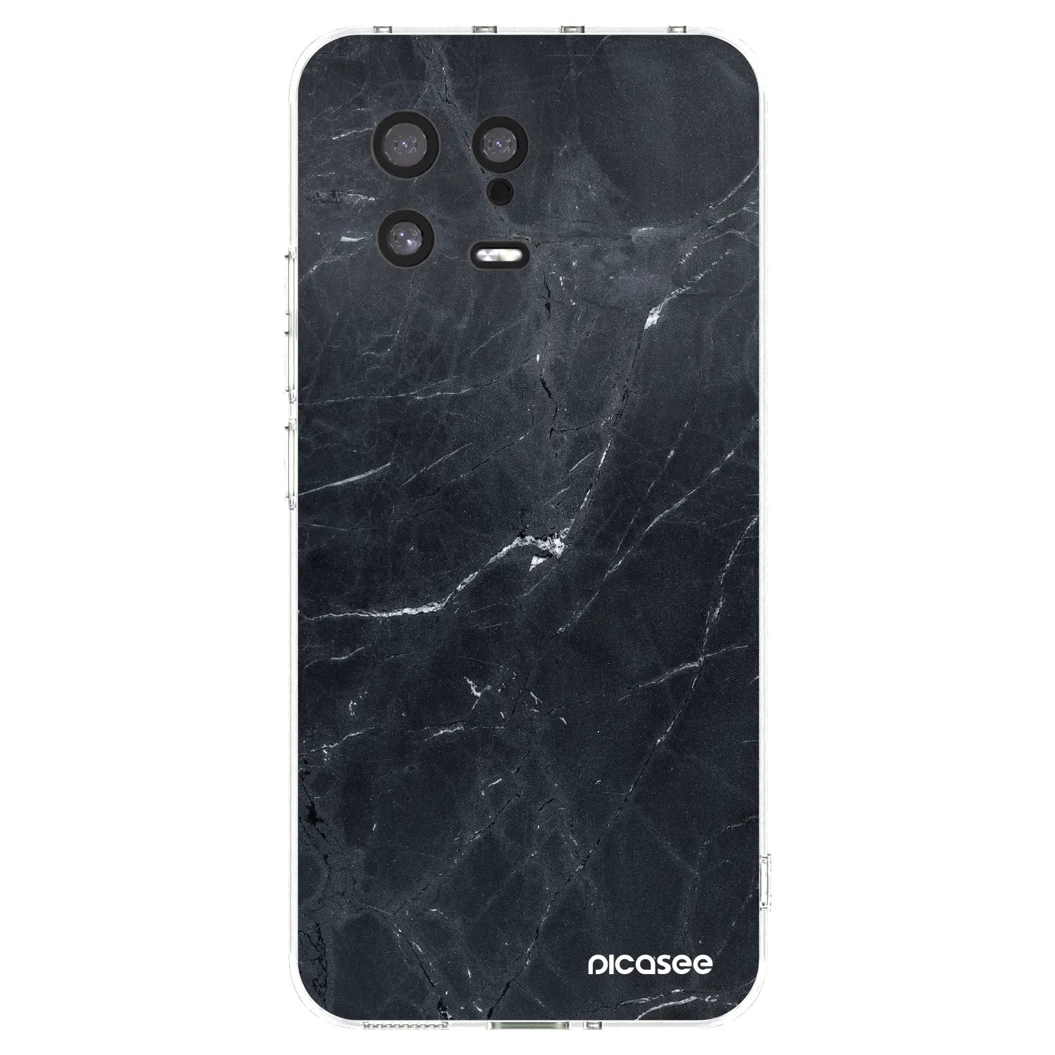 Picasee silikonska prozirna maskica za Xiaomi 13 - Black marble