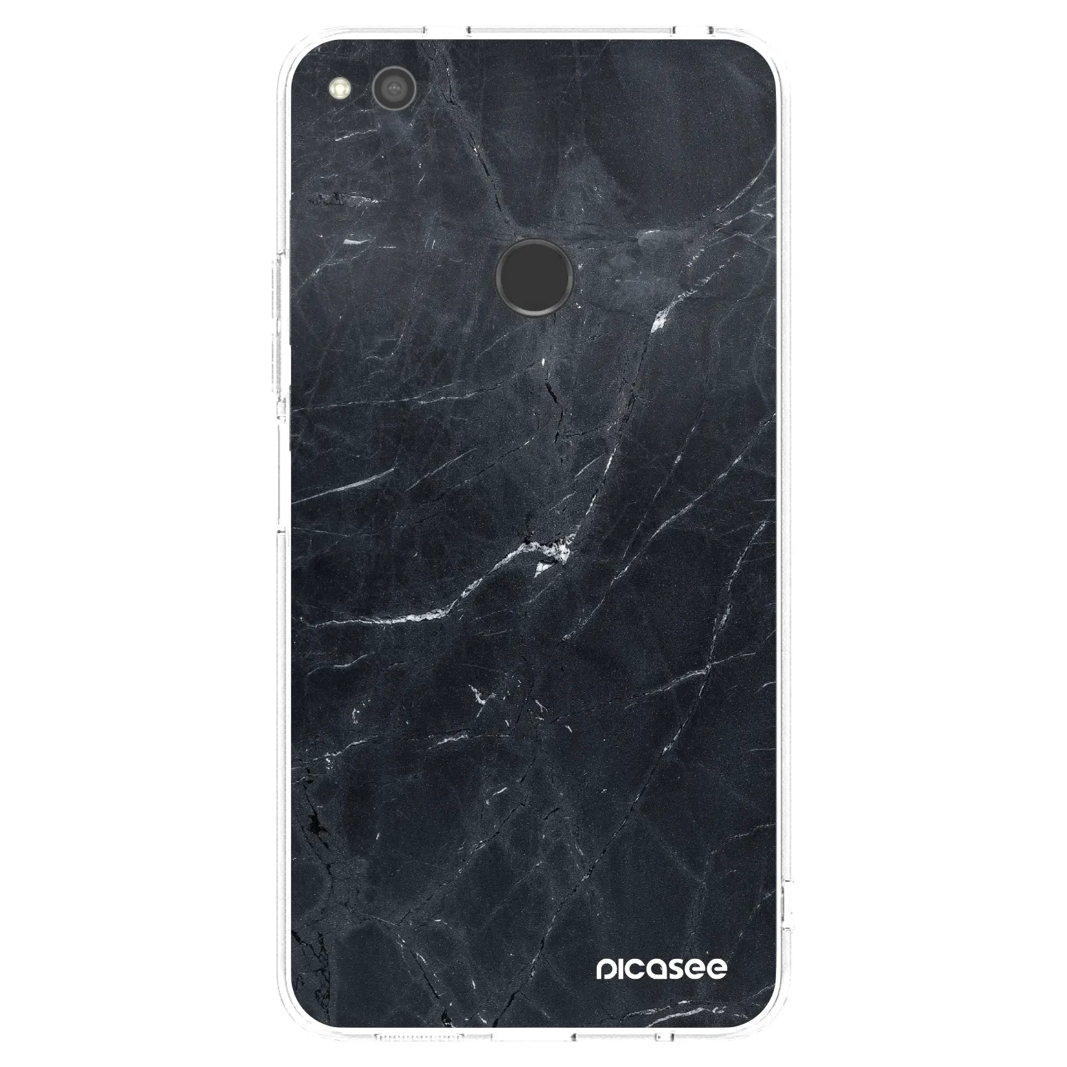 Picasee silikonska prozirna maskica za Huawei P9 Lite 2017 - Black marble
