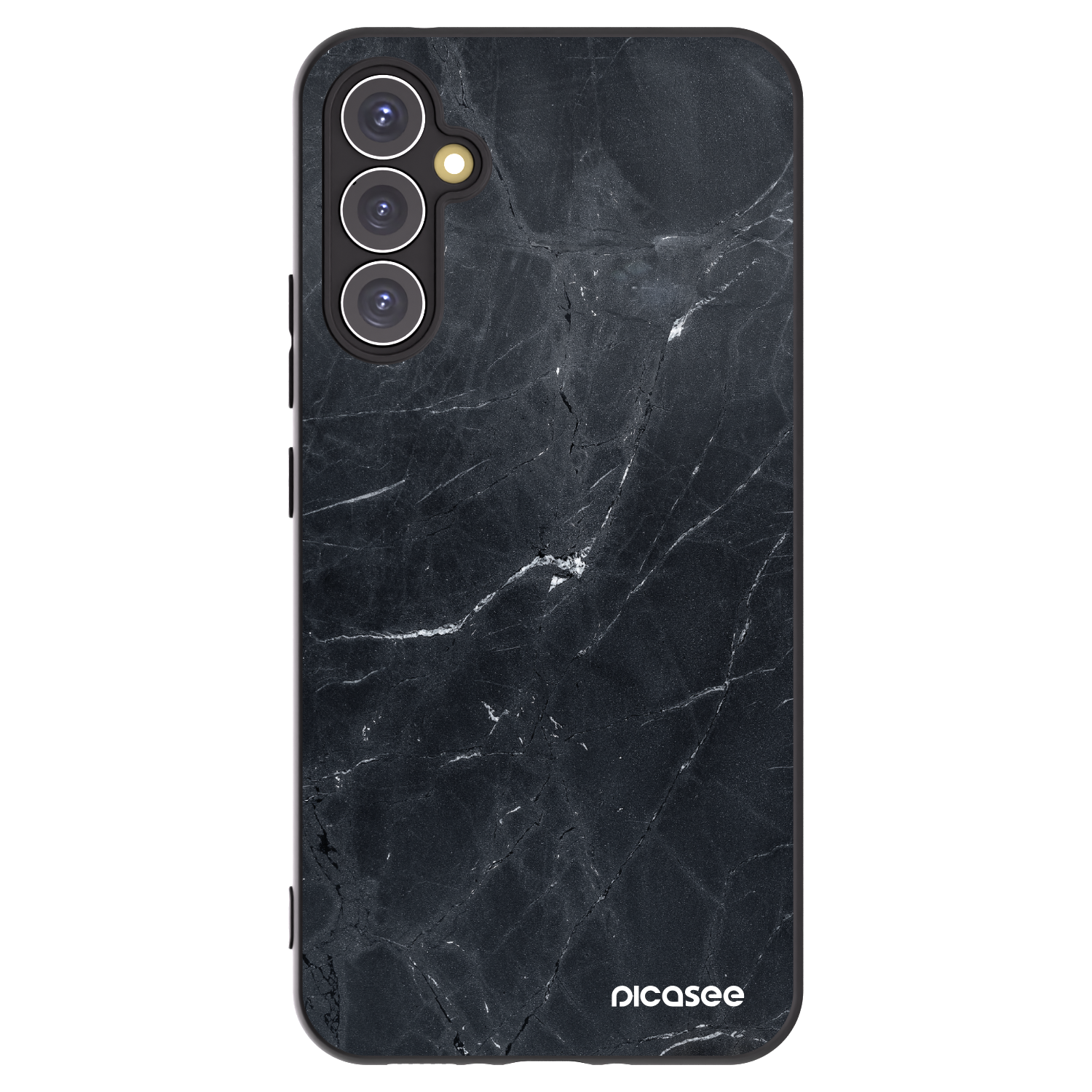 Picasee crna silikonska maskica za Samsung Galaxy A34 5G A346B - Black marble