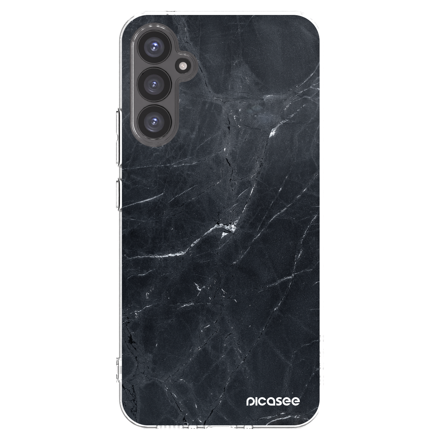 Picasee silikonska prozirna maskica za Samsung Galaxy A34 5G A346B - Black marble