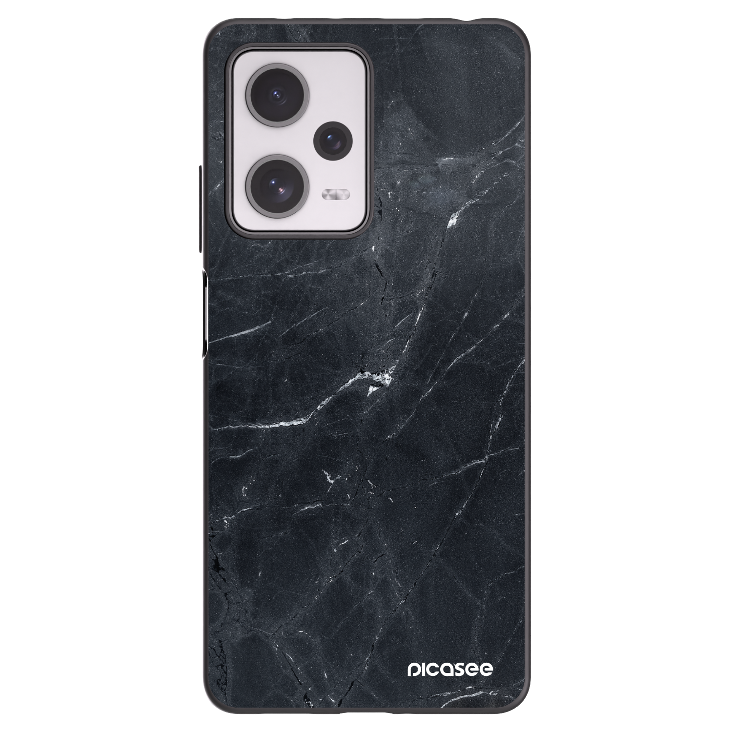 Picasee crna silikonska maskica za Xiaomi Redmi Note 12 Pro+ 5G - Black marble