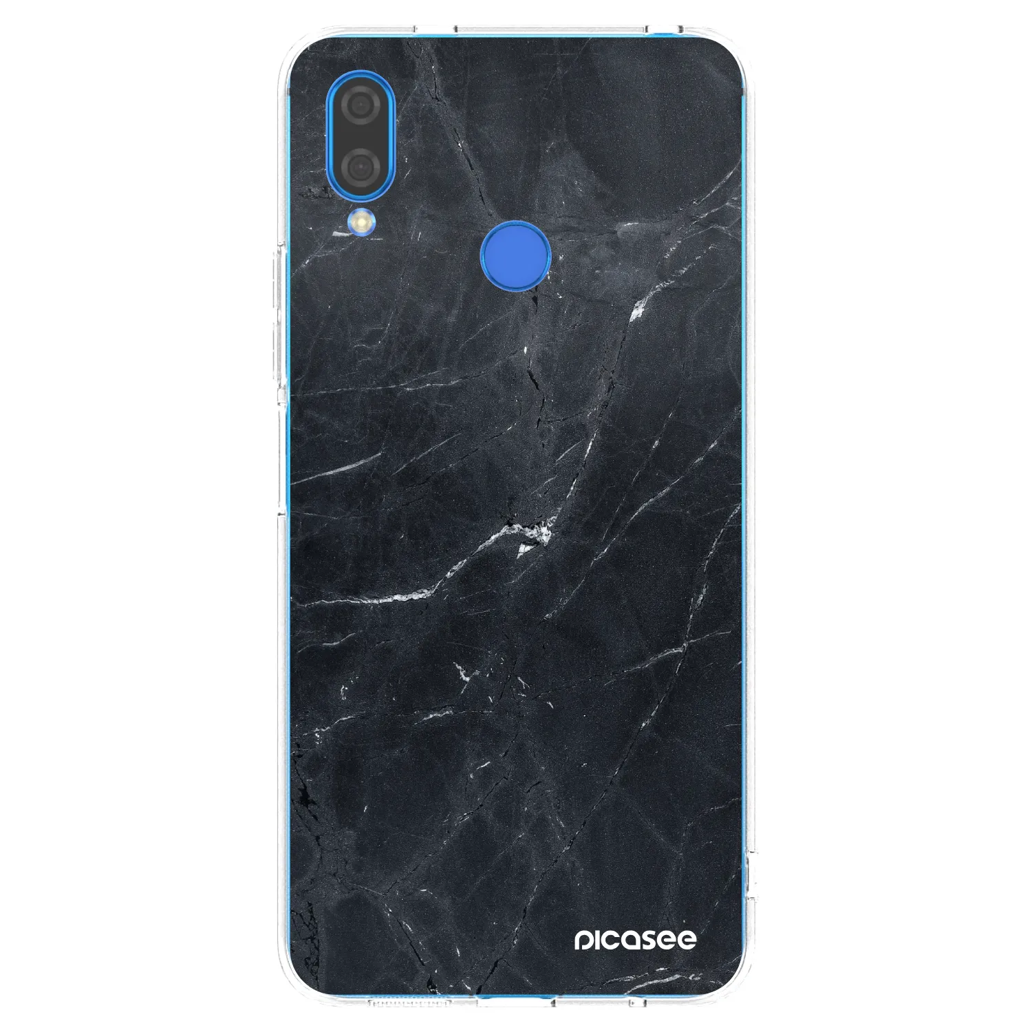 Picasee silikonska prozirna maskica za Huawei Nova 3i - Black marble