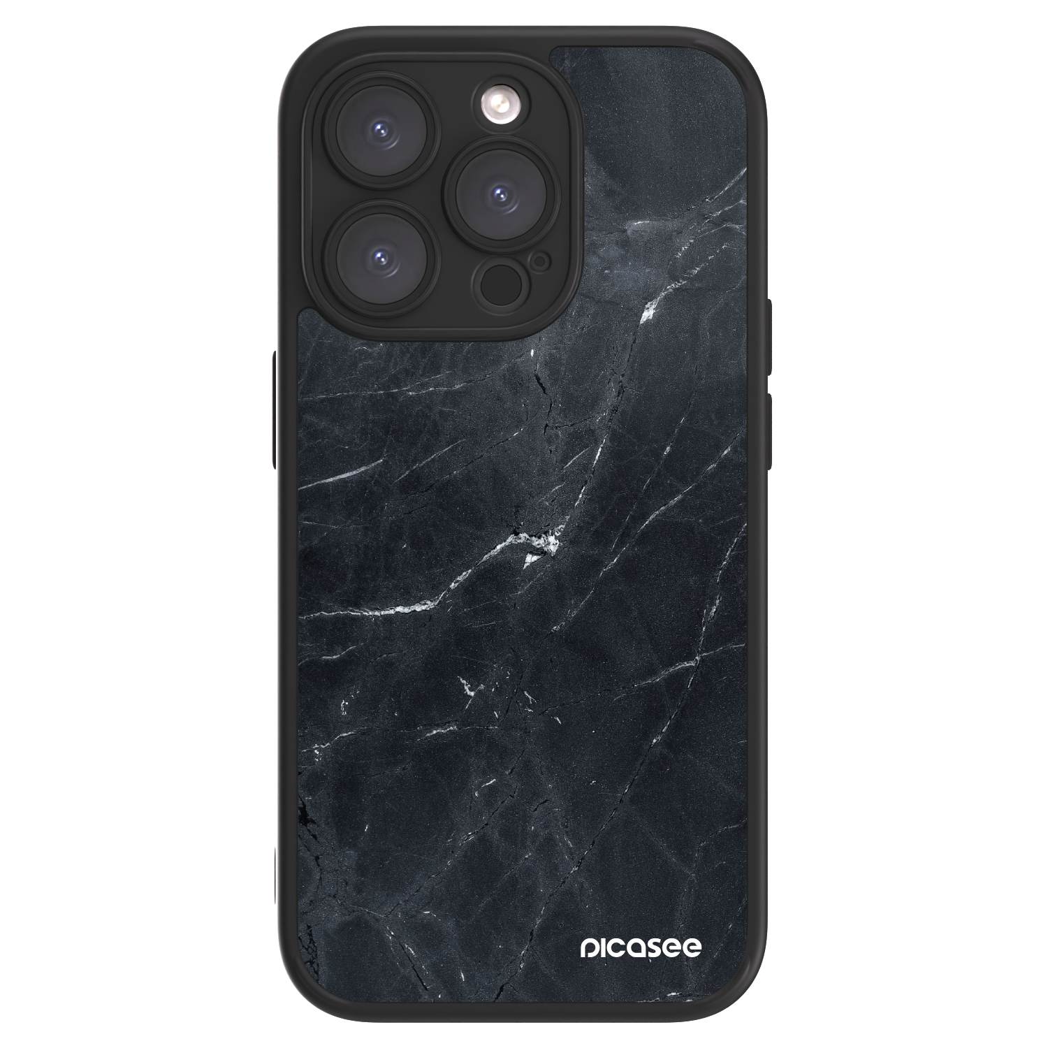 Picasee ULTIMATE CASE MagSafe za Apple iPhone 15 Pro - Black marble
