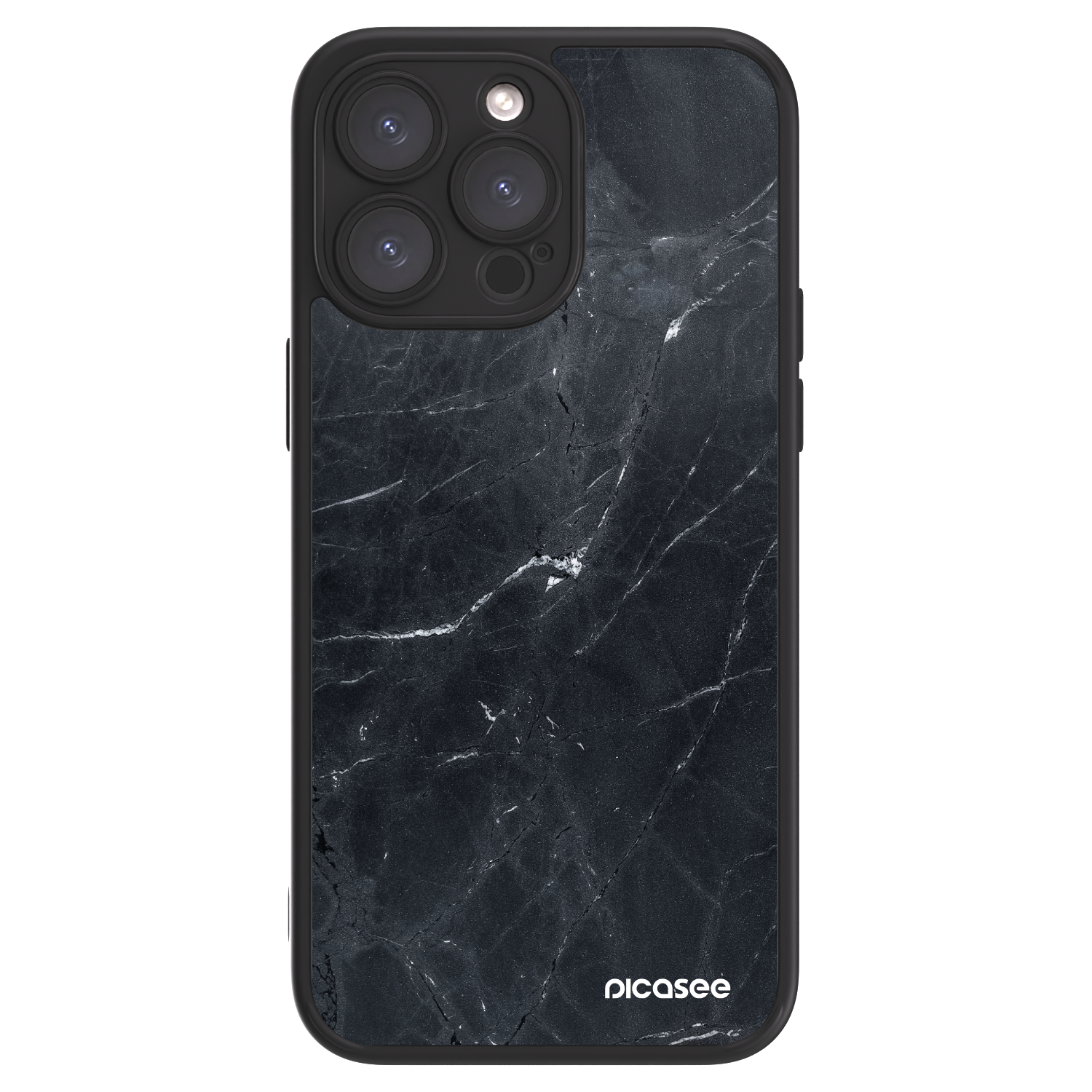 Picasee ULTIMATE CASE za Apple iPhone 15 Pro Max - Black marble