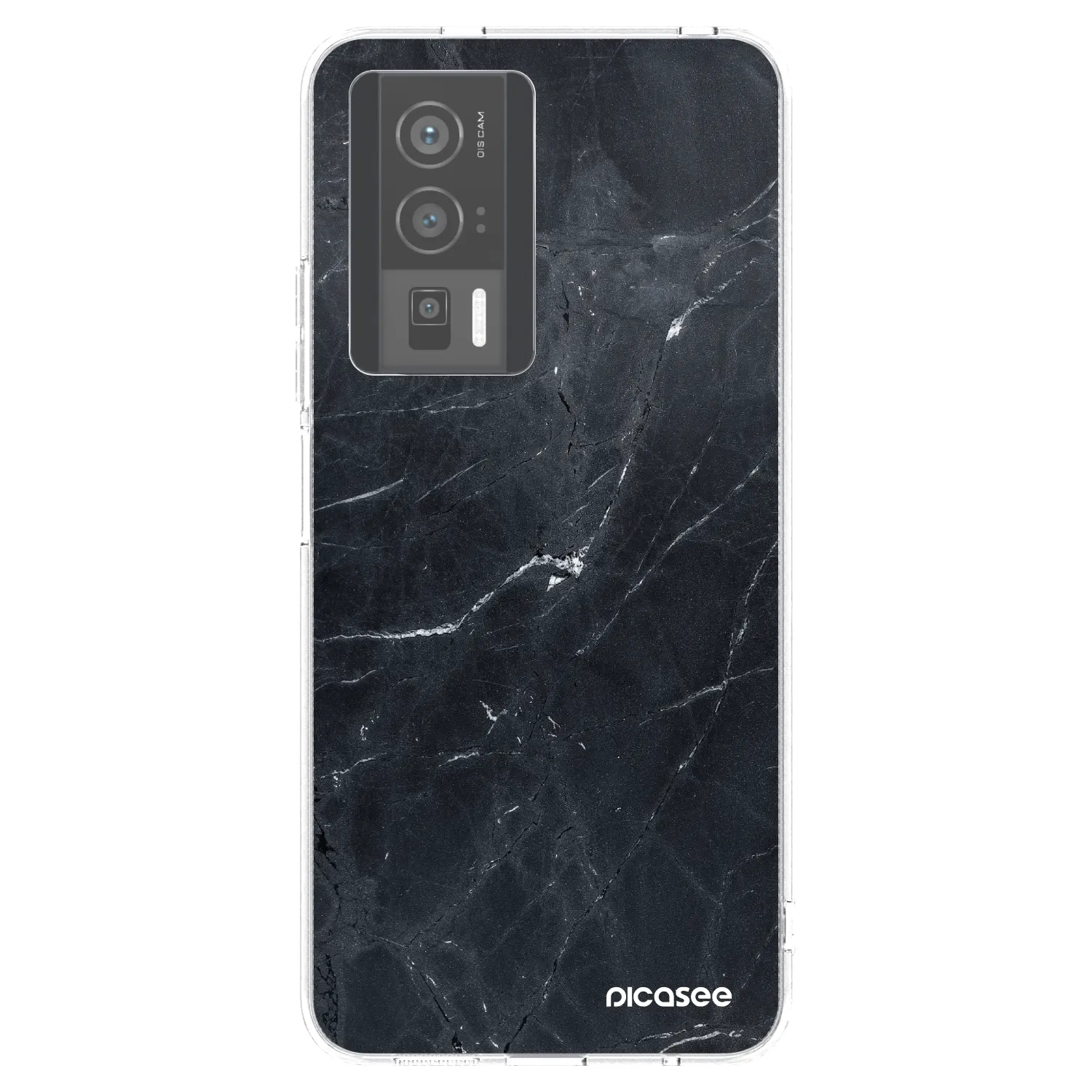 Picasee silikonska prozirna maskica za Xiaomi Poco F5 Pro 5G - Black marble