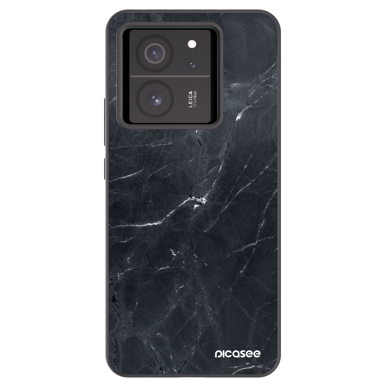 Picasee crna silikonska maskica za Xiaomi 13T Pro - Black marble