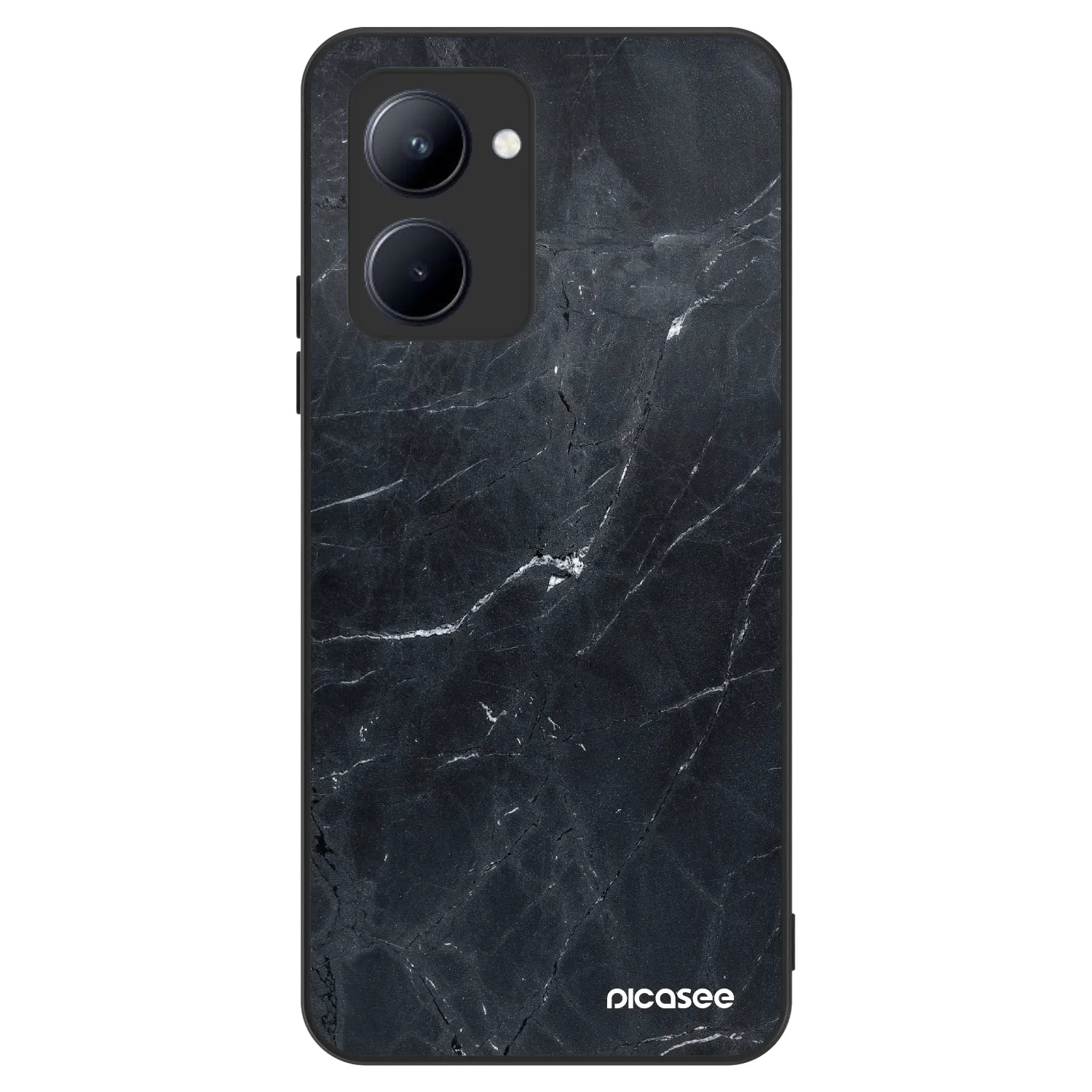 Picasee ULTIMATE CASE za Realme C33 (2023) - Black marble