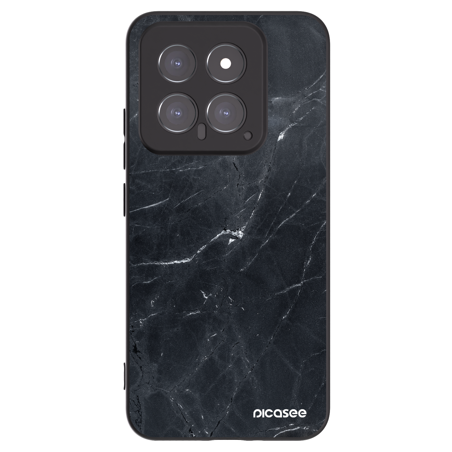 Picasee crna silikonska maskica za Xiaomi 14 - Black marble