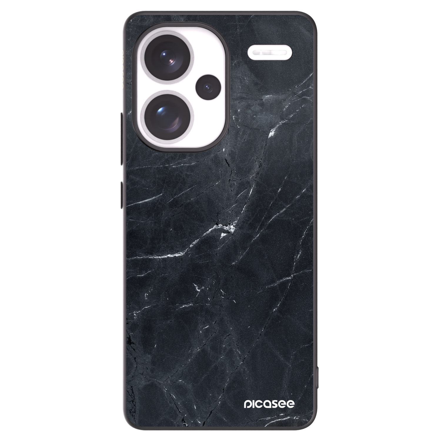 Picasee crna silikonska maskica za Xiaomi Redmi Note 13 Pro+ 5G - Black marble