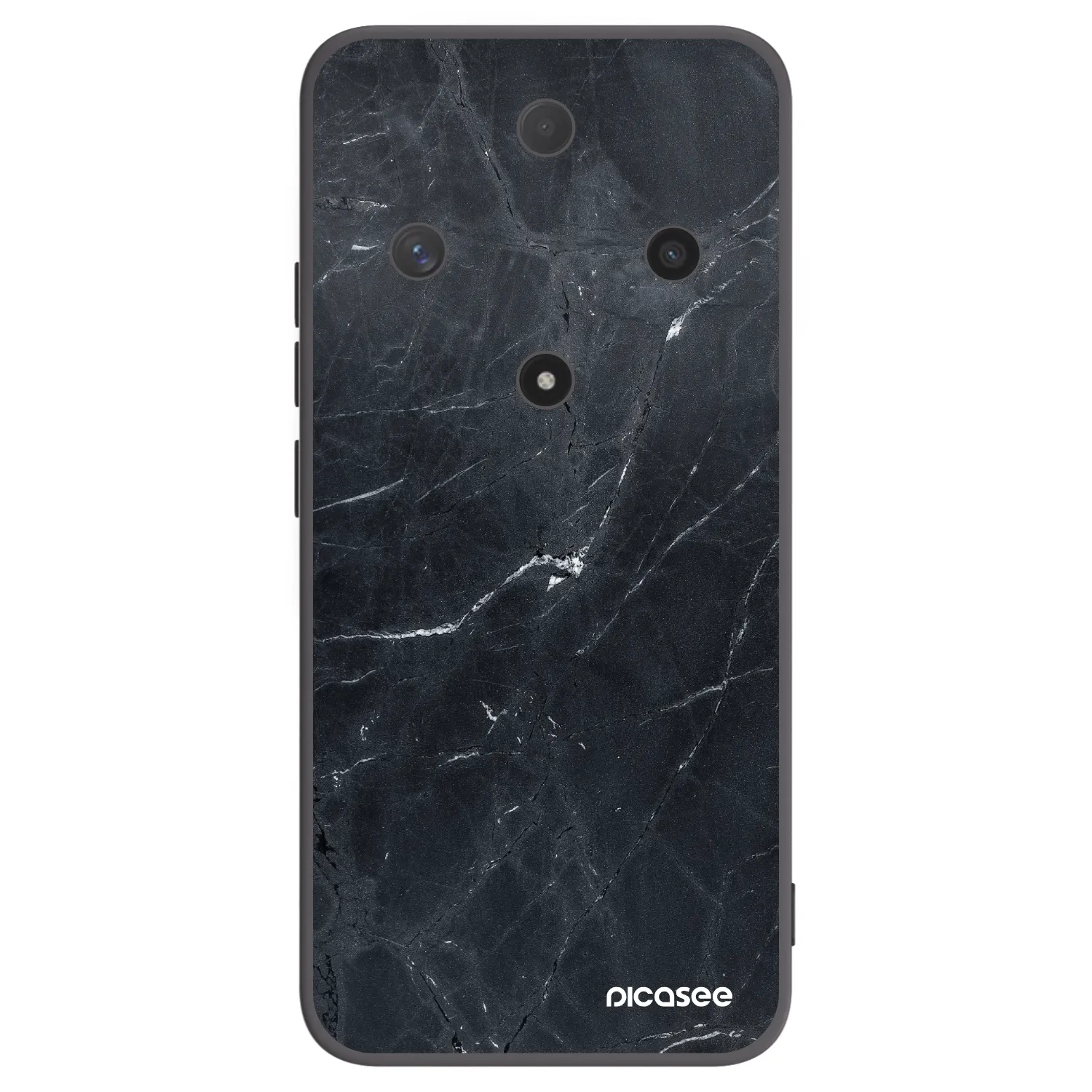 Picasee crna silikonska maskica za Honor Magic6 Lite 5G - Black marble