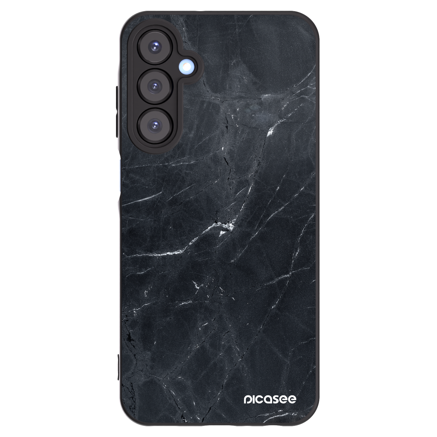 Picasee crna silikonska maskica za Samsung Galaxy A25 A256B 5G - Black marble