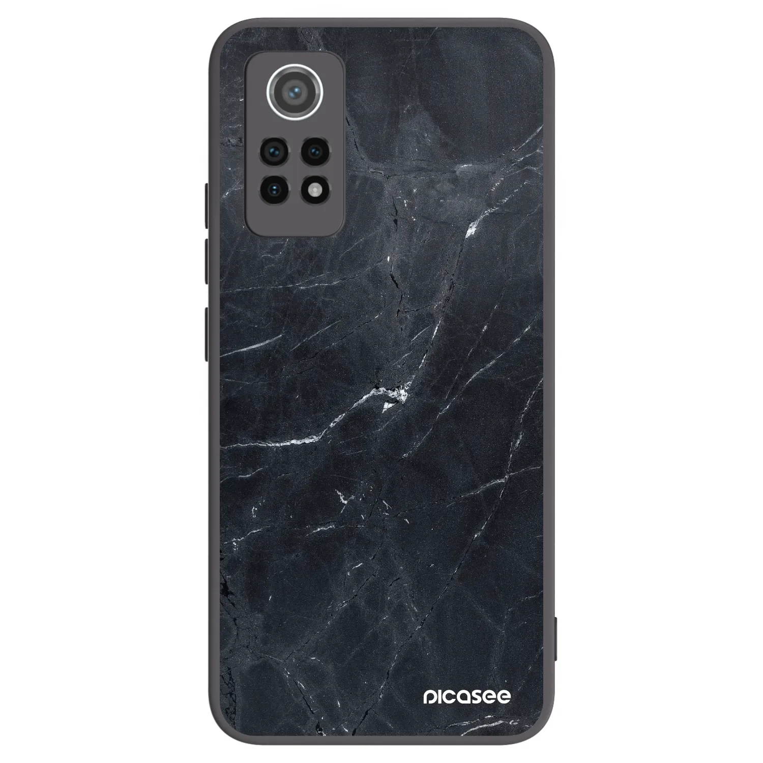 Picasee crna silikonska maskica za Xiaomi Redmi Note 12 Pro 4G - Black marble