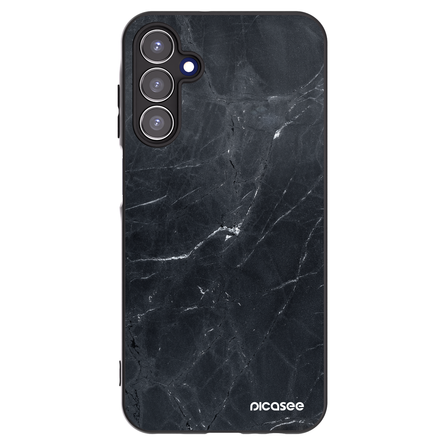 Picasee crna silikonska maskica za Samsung Galaxy A15 A156B 5G - Black marble