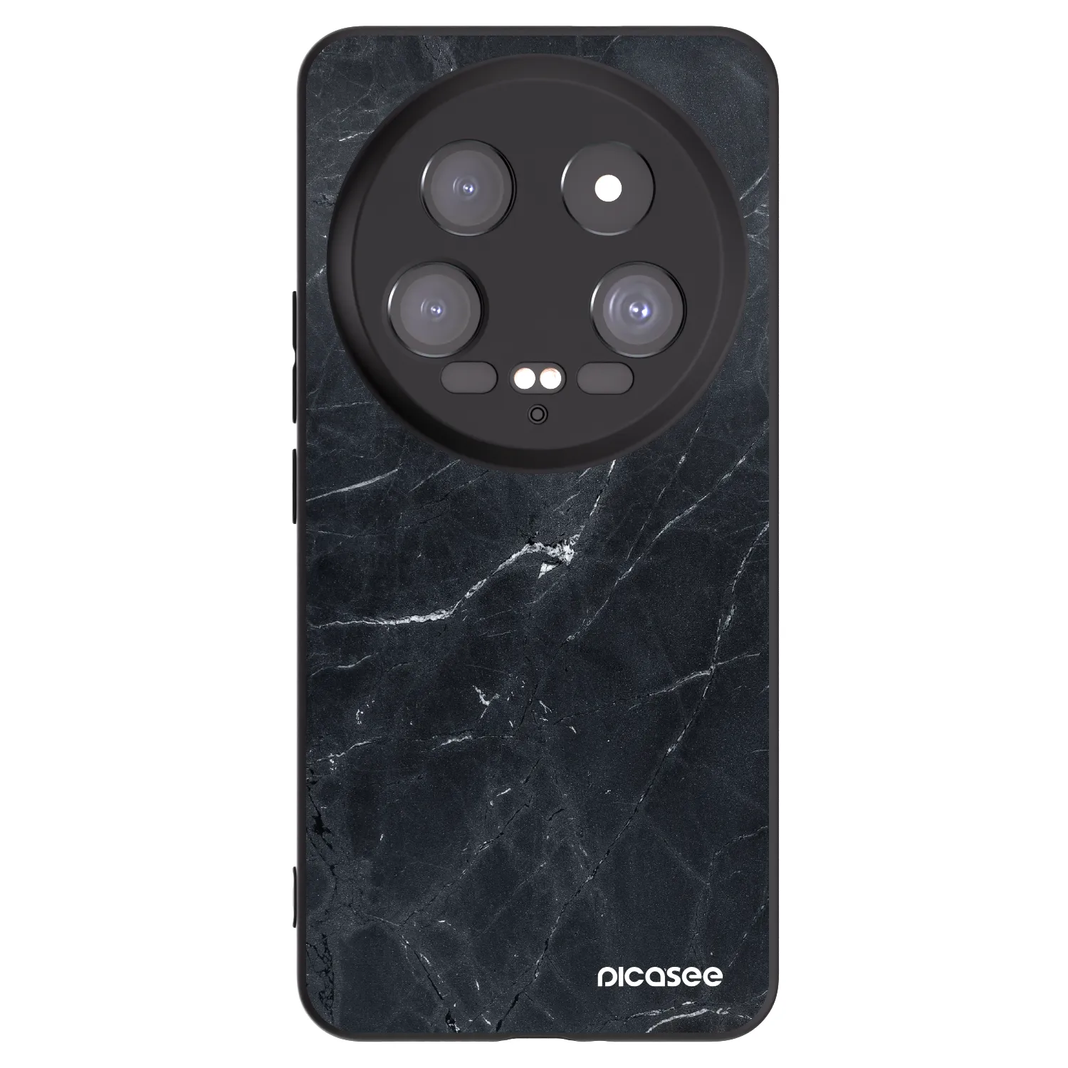 Picasee crna silikonska maskica za Xiaomi 14 Ultra - Black marble