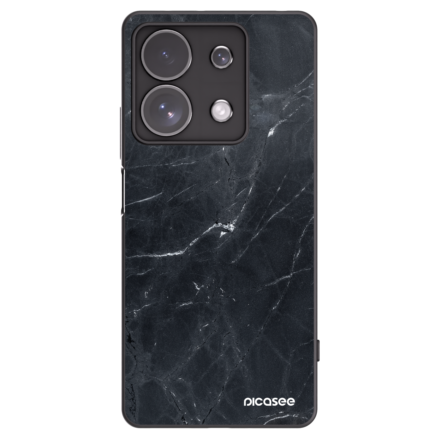 Picasee crna silikonska maskica za Xiaomi Redmi Note 13 Pro 4G - Black marble