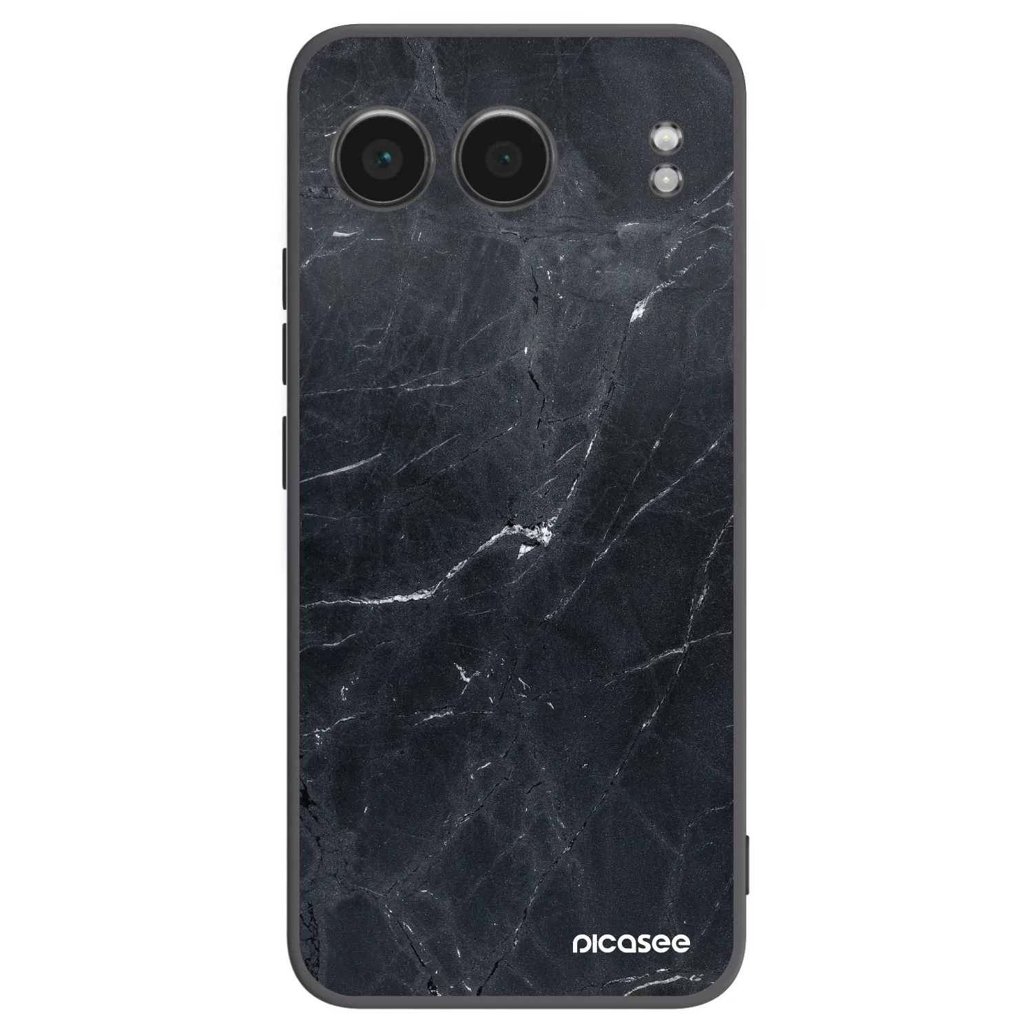 Picasee crna silikonska maskica za OnePlus Nord 4 - Black marble