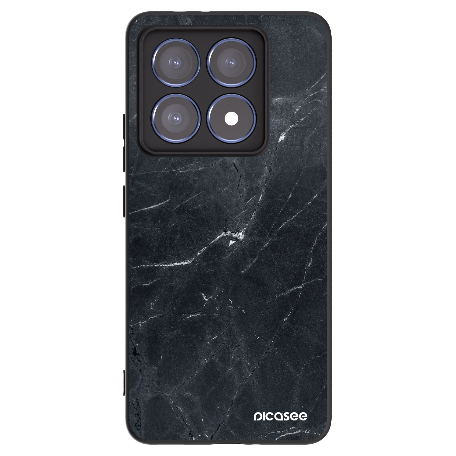 Picasee crna silikonska maskica za Xiaomi 14T Pro - Black marble