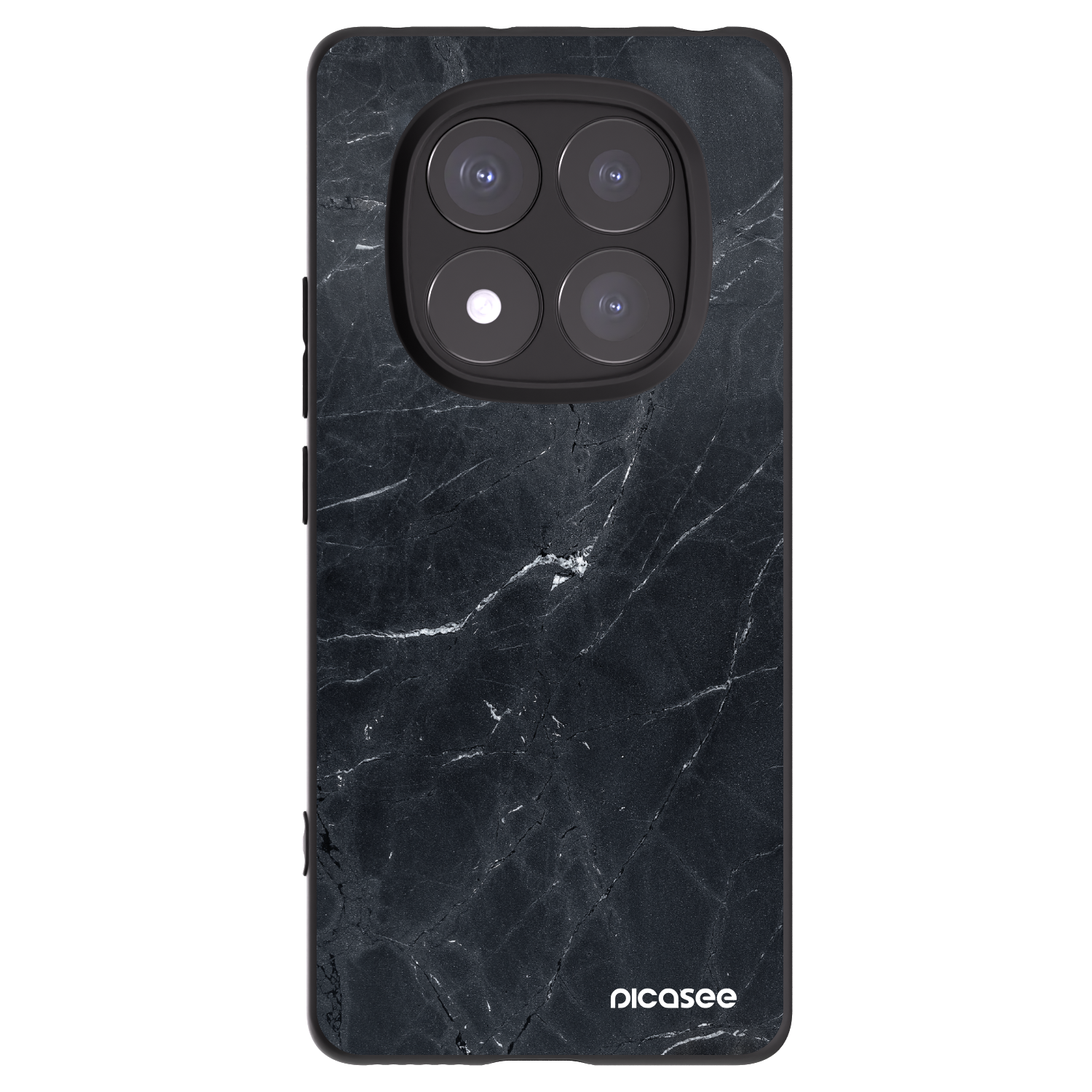 Picasee crna silikonska maskica za Xiaomi Redmi Note 14 Pro 5G - Black marble