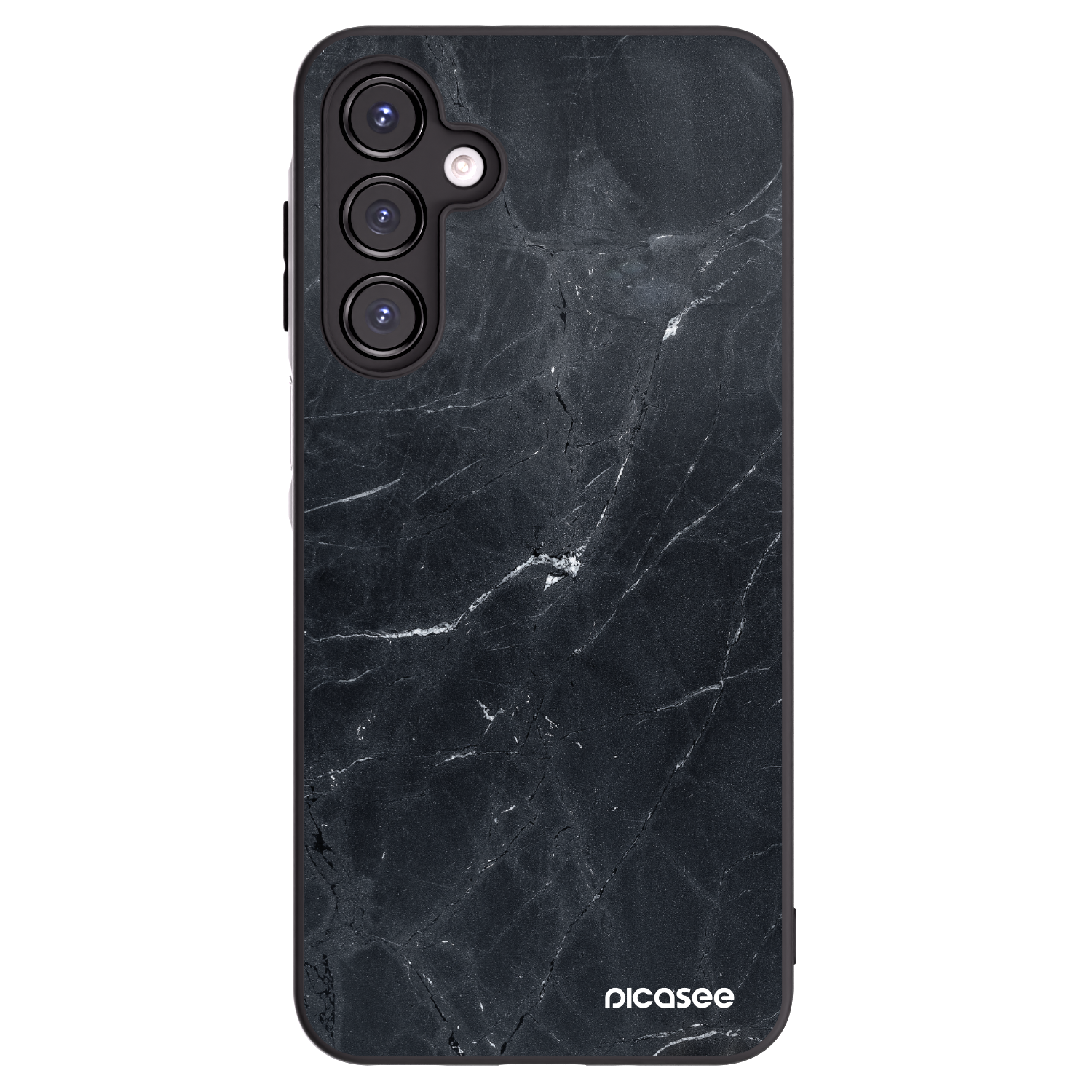 Picasee crna silikonska maskica za Samsung Galaxy A16 5G - Black marble