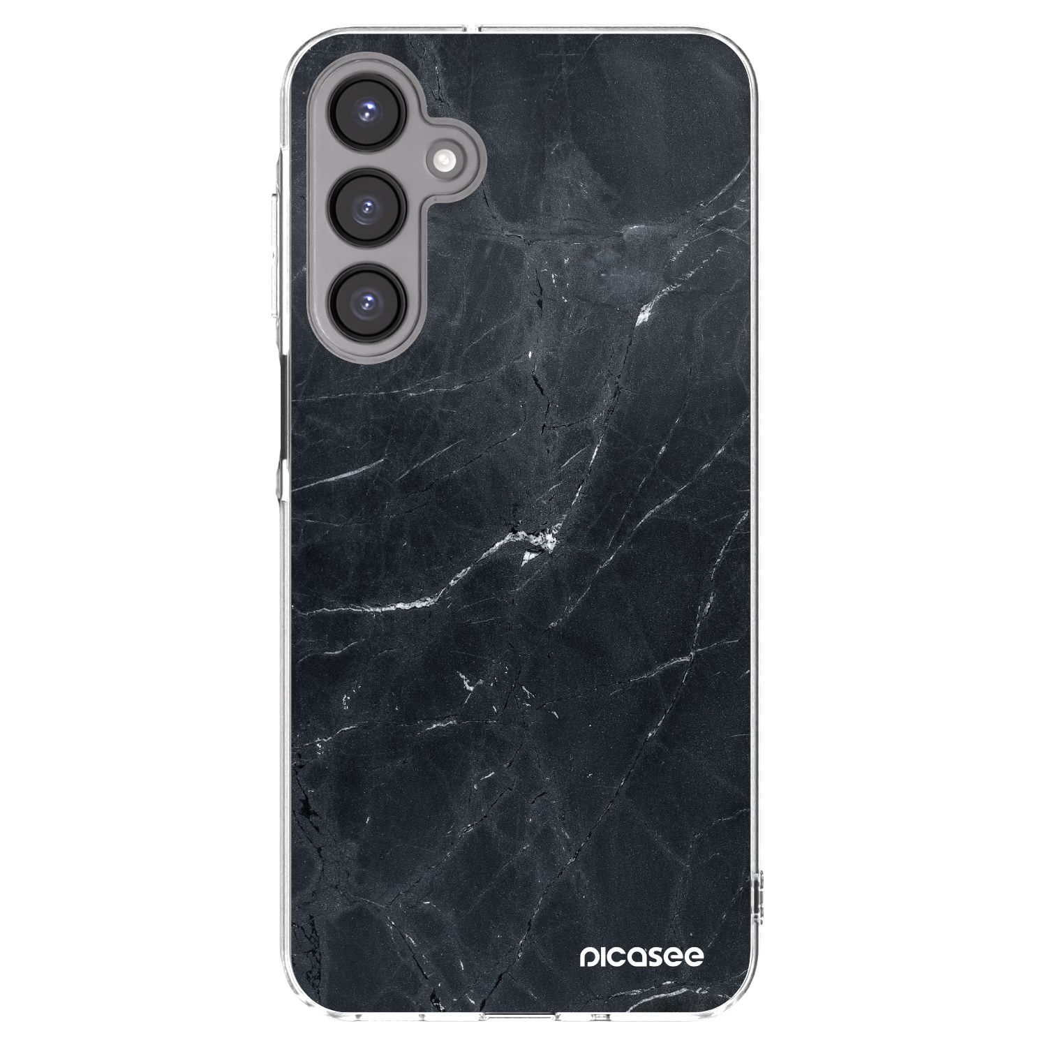 Picasee silikonska prozirna maskica za Samsung Galaxy A16 5G - Black marble