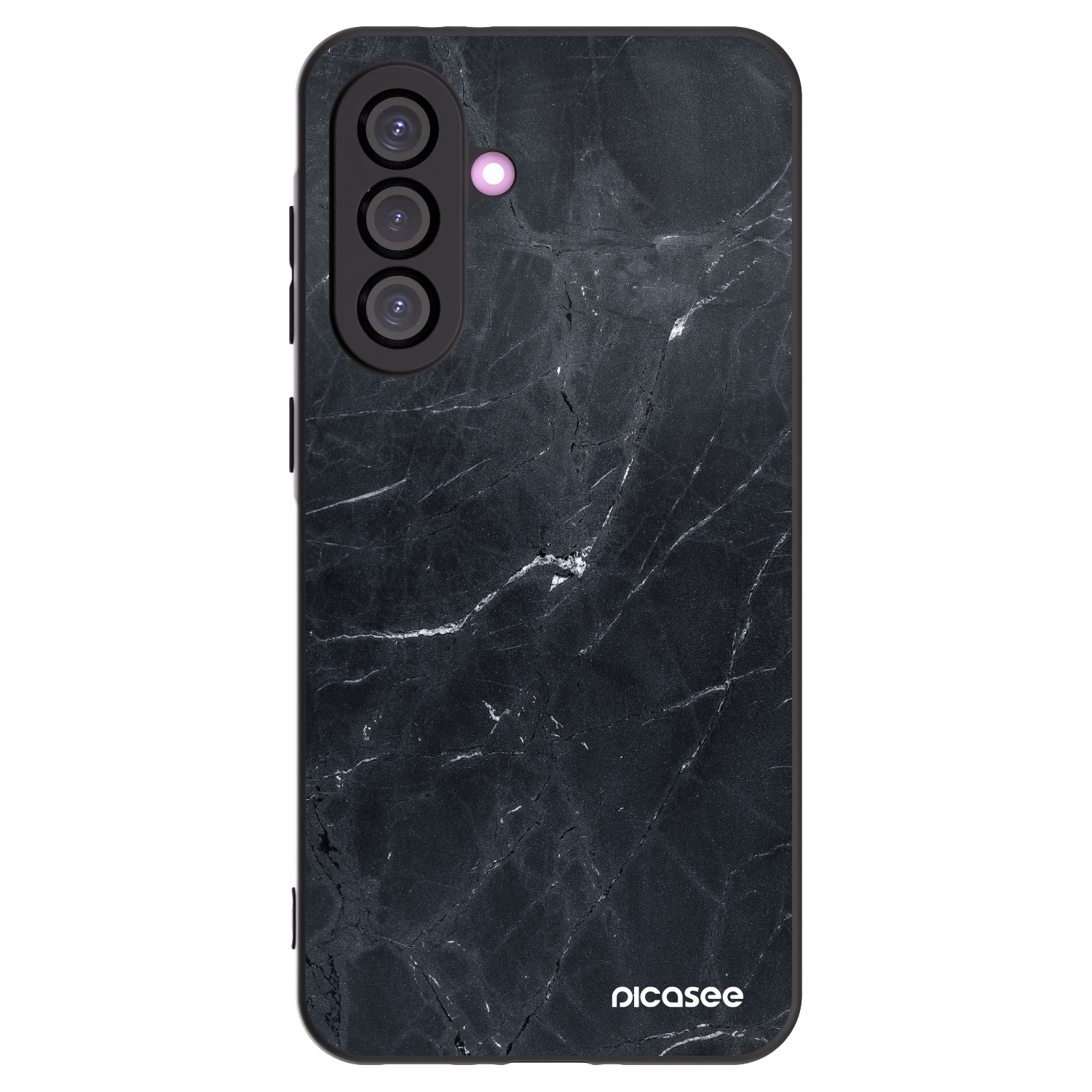 Picasee crna silikonska maskica za Samsung Galaxy A36 5G - Black marble