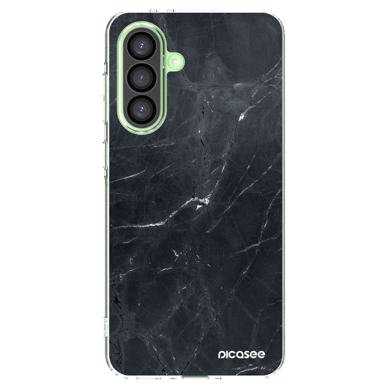 Picasee silikonska prozirna maskica za Samsung Galaxy A26 5G A266B - Black marble