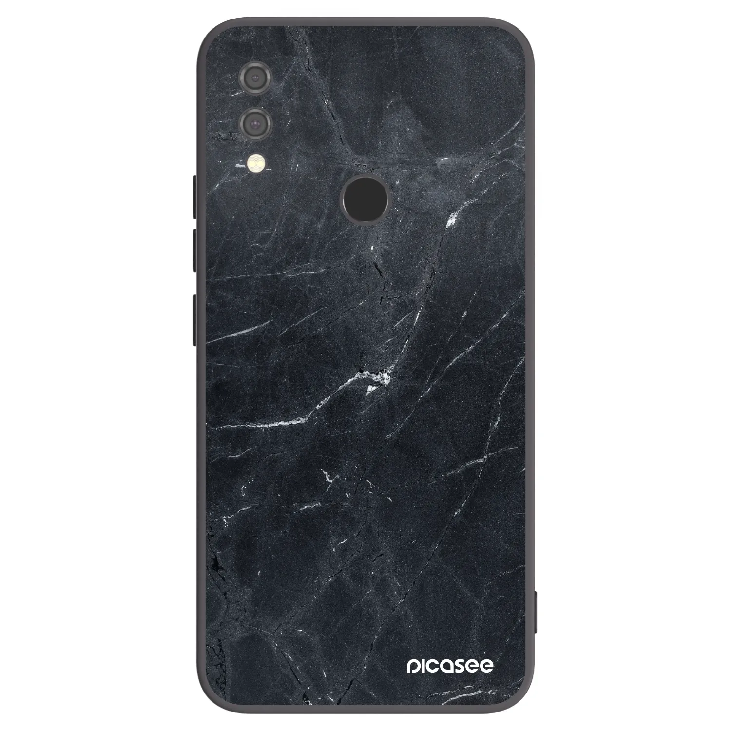 Picasee crna silikonska maskica za Xiaomi Redmi Note 7 - Black marble