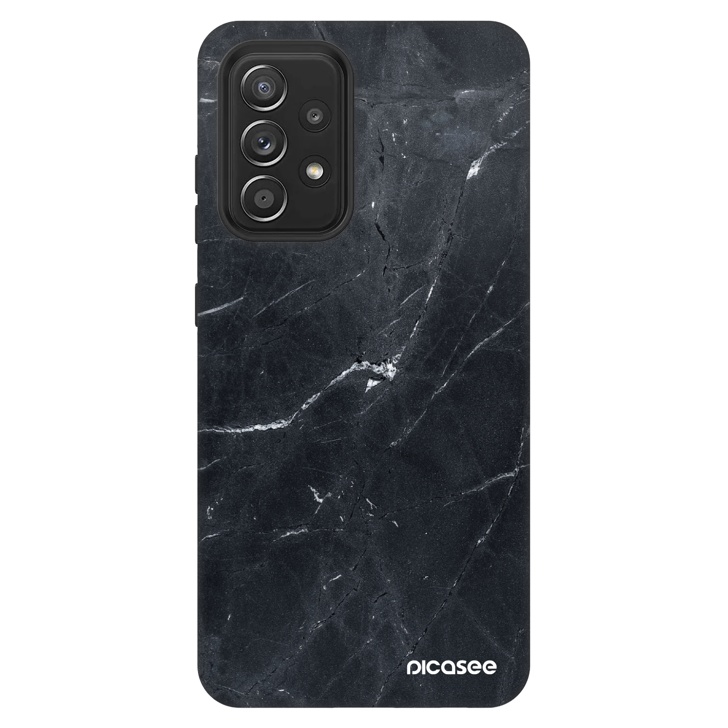 Picasee Fashion Case za Samsung Galaxy A52 5G A525F - Black marble