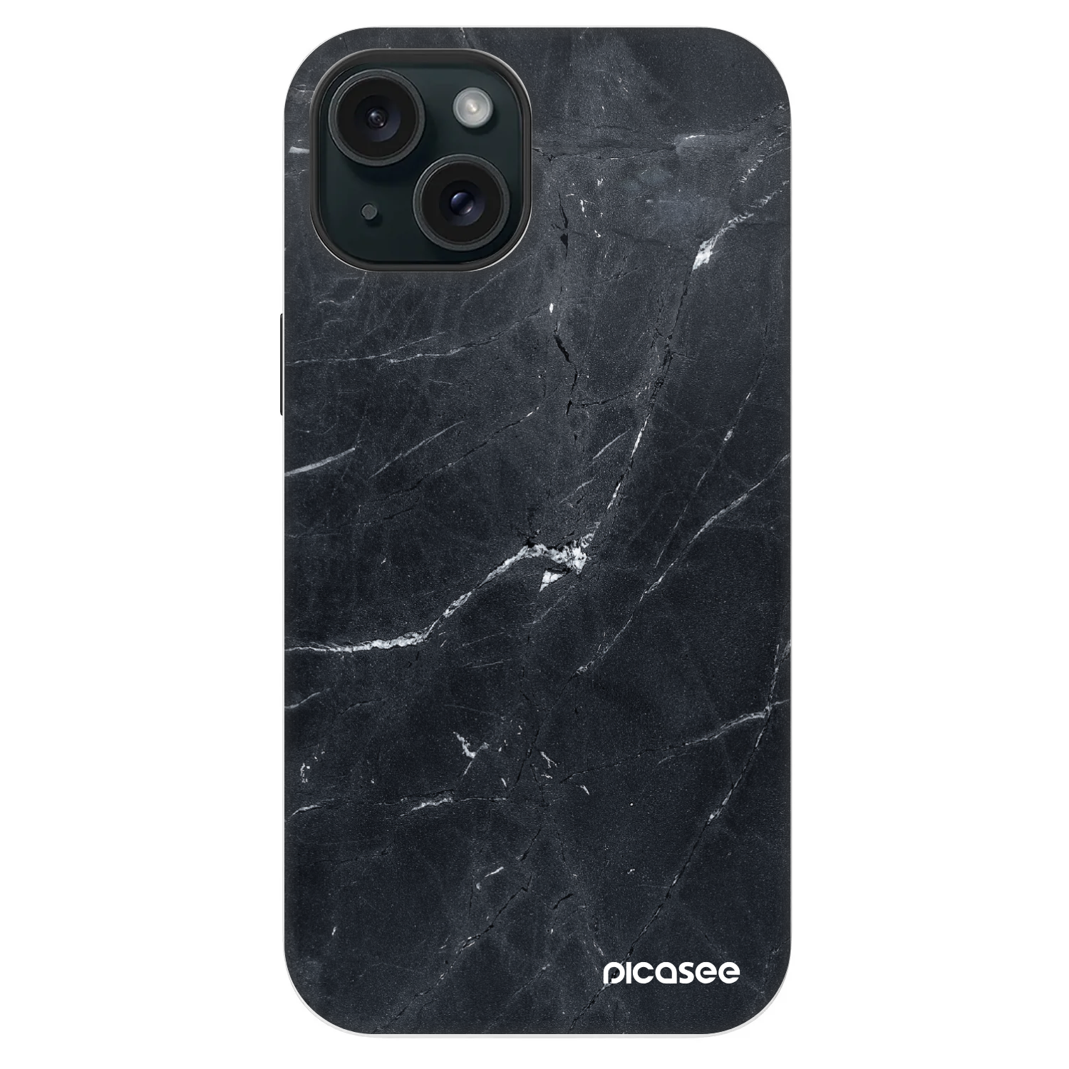 Picasee Fashion Case MagSafe za Apple iPhone 14 - Black marble