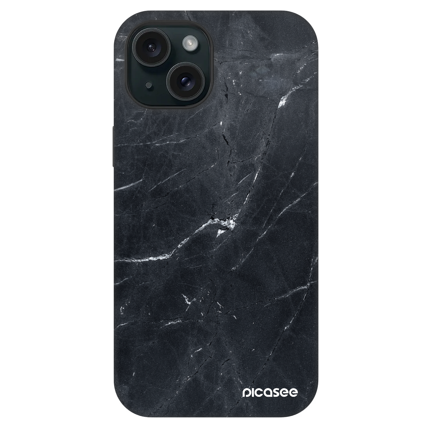 Picasee Fashion Case MagSafe za Apple iPhone 15 - Black marble