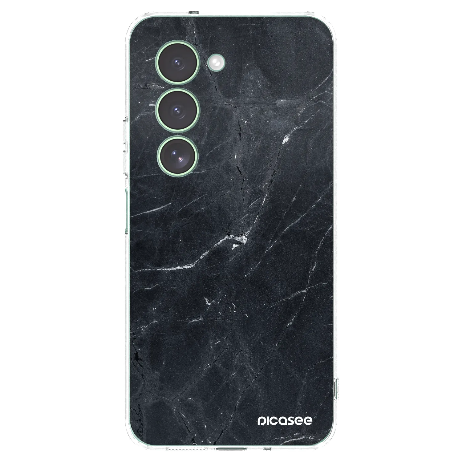 Picasee silikonska prozirna maskica za Xiaomi Redmi 15 5G - Black marble