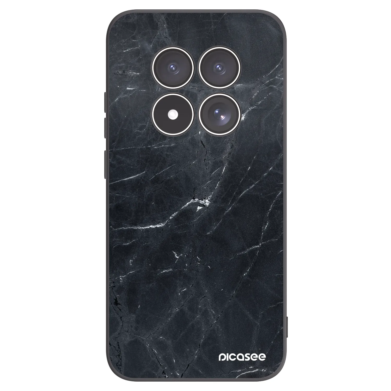 Picasee crna silikonska maskica za Xiaomi Redmi Note 15 Pro 4G - Black marble