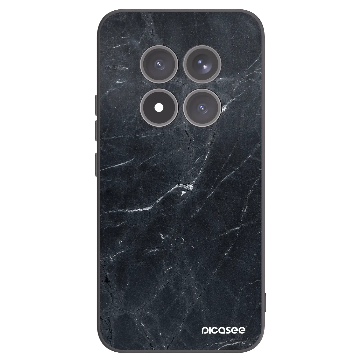 Picasee crna silikonska maskica za Xiaomi Redmi Note 15 Pro+ - Black marble