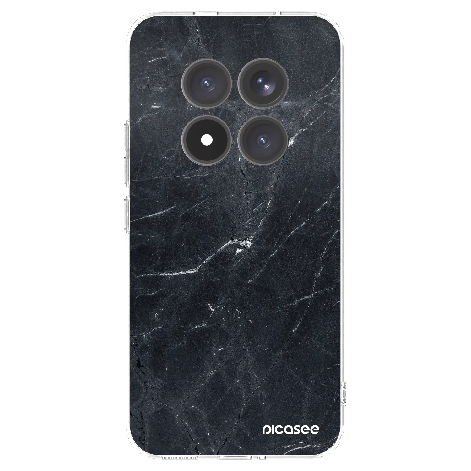 Picasee silikonska prozirna maskica za Xiaomi Redmi Note 15 Pro+ - Black marble