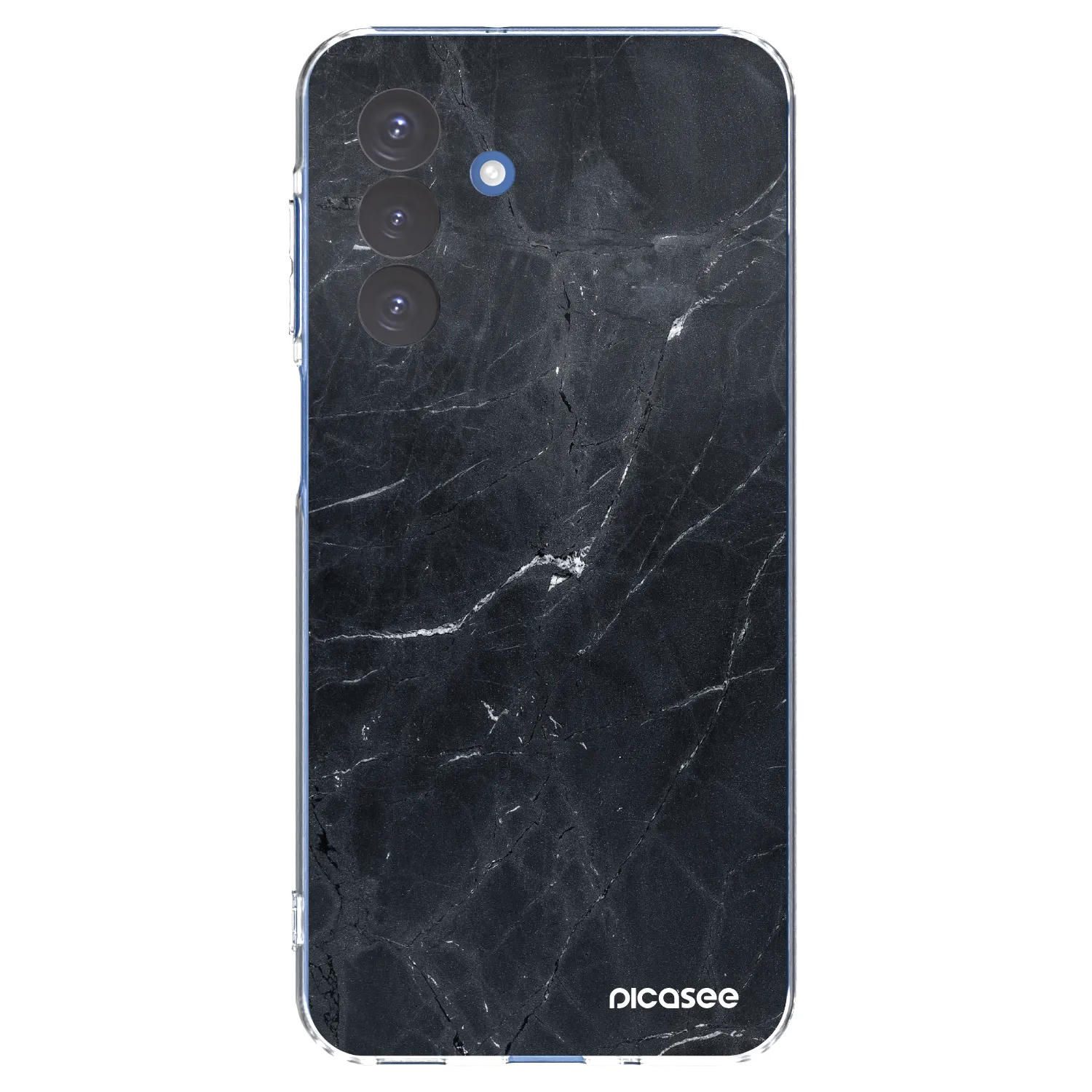 Picasee silikonska prozirna maskica za Samsung Galaxy A17 5G - Black marble