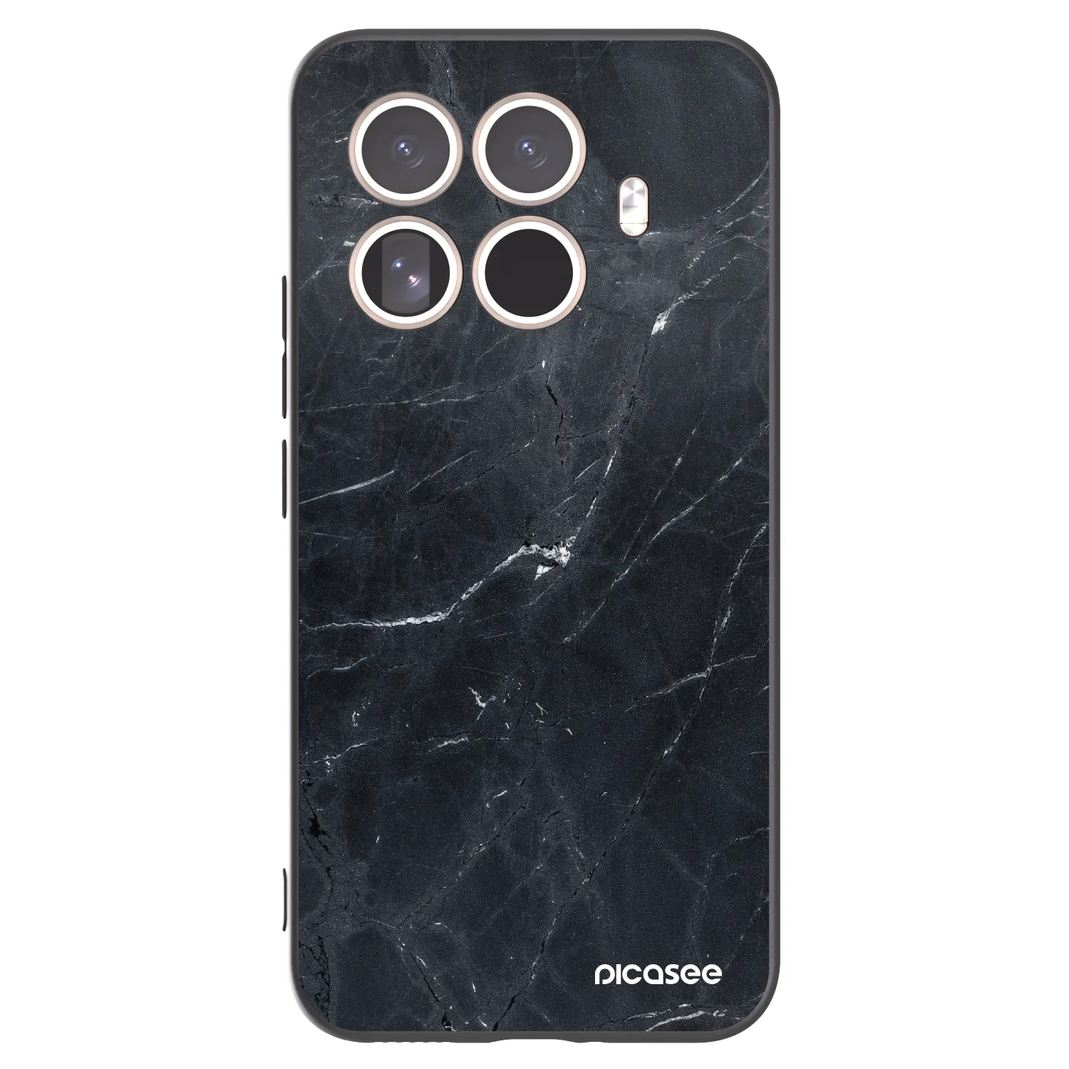 Picasee crna silikonska maskica za Xiaomi 15T Pro - Black marble