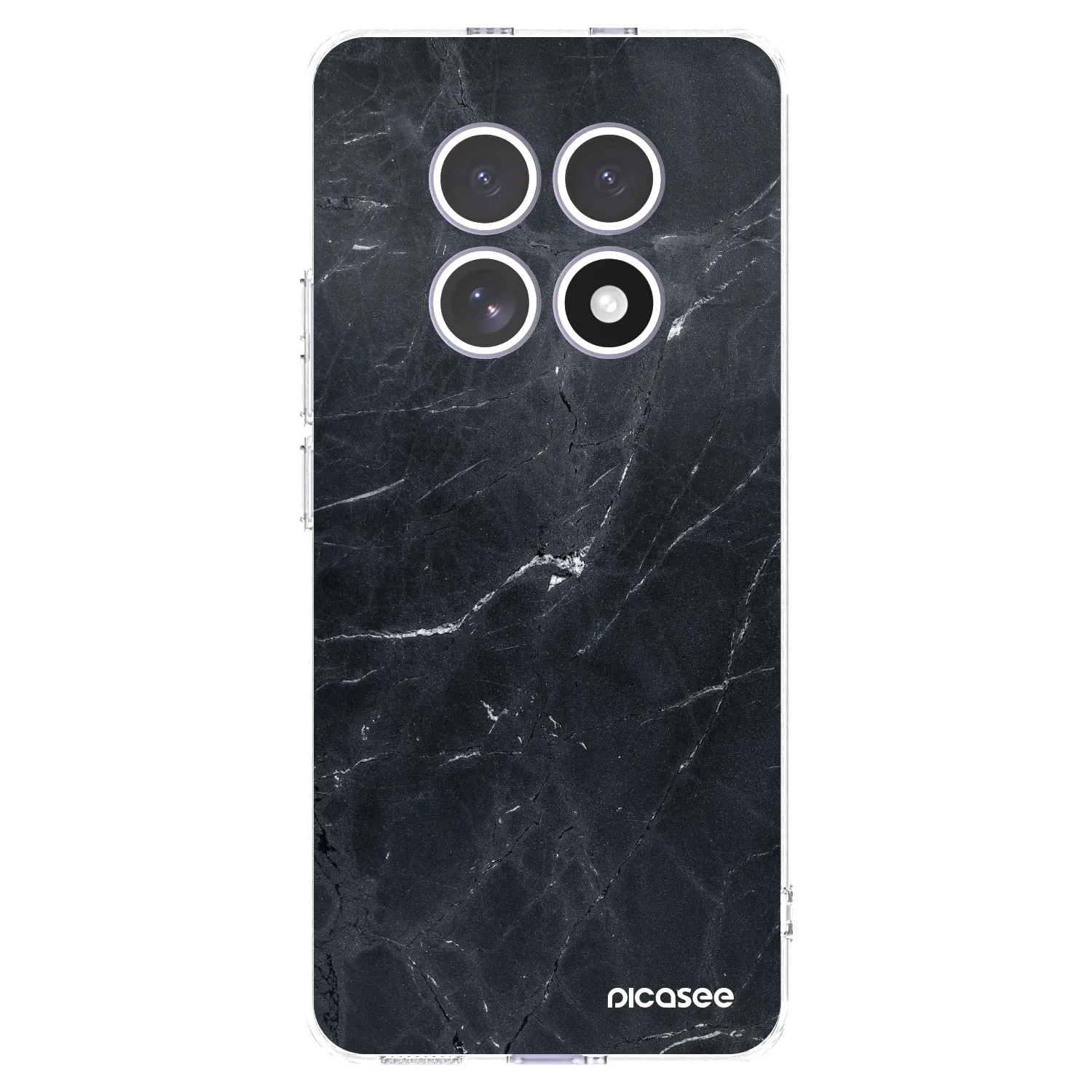 Picasee silikonska prozirna maskica za Xiaomi Redmi Note 15 - Black marble