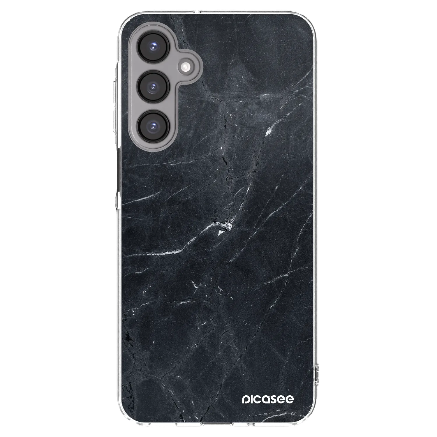 Picasee silikonska prozirna maskica za Samsung Galaxy A16 4G - Black marble