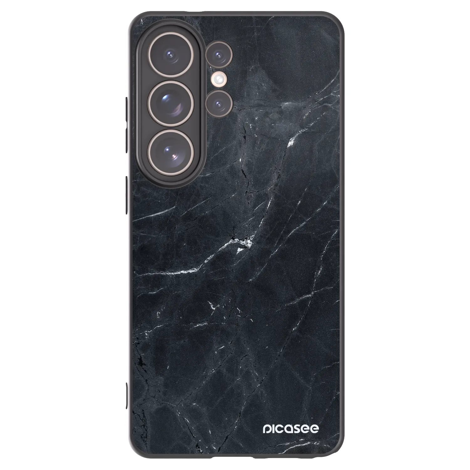 Picasee crna silikonska maskica za Samsung Galaxy S26 Ultra - Black marble