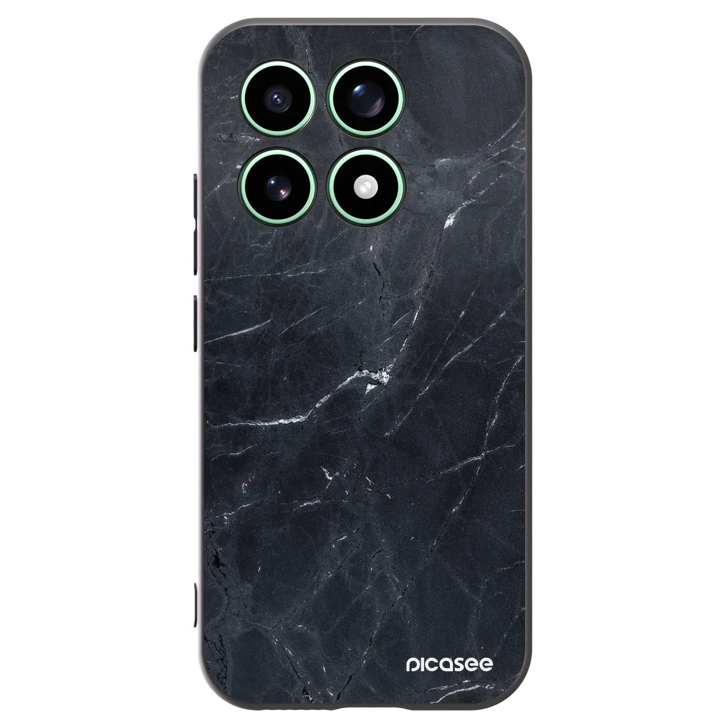 Picasee crna silikonska maskica za Xiaomi 17 - Black marble