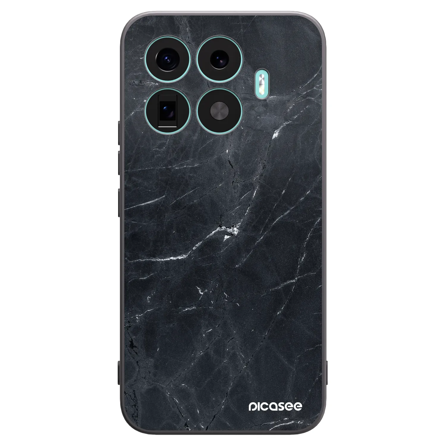 Picasee crna silikonska maskica za Xiaomi 17T Pro - Black marble