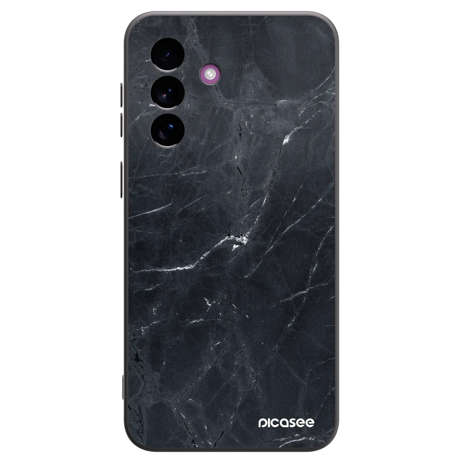Picasee crna silikonska maskica za Samsung Galaxy A37 - Black marble