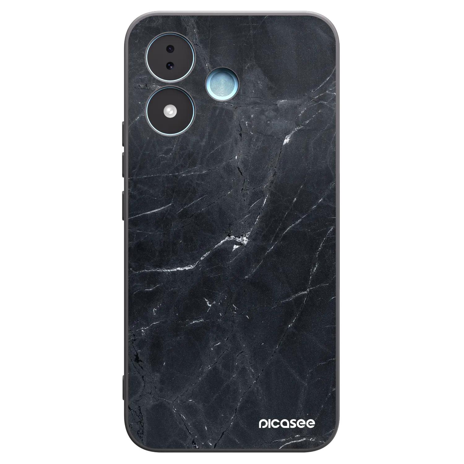 Picasee crna silikonska maskica za Xiaomi Redmi Note 17 5G - Black marble