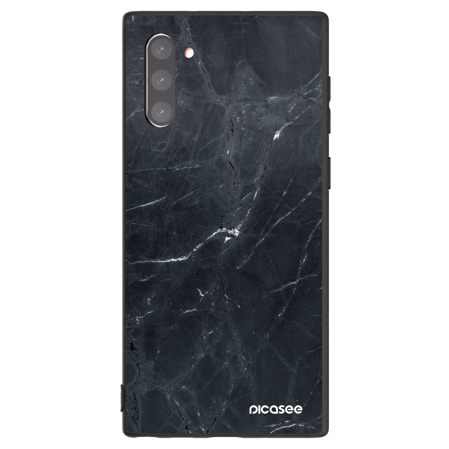 Picasee crna silikonska maskica za Samsung Galaxy Note 10 N970F - Black marble