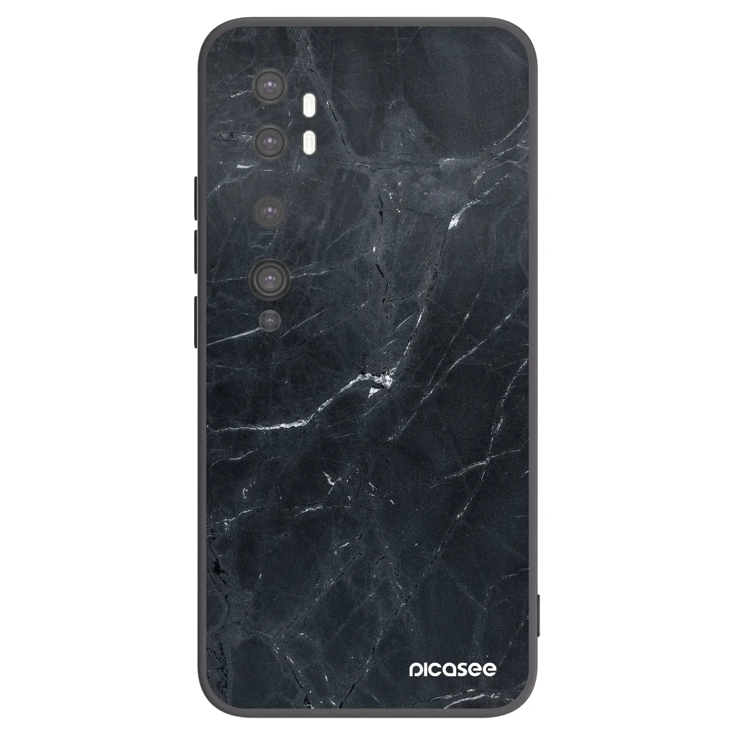 Picasee crna silikonska maskica za Xiaomi Mi Note 10 (Pro) - Black marble