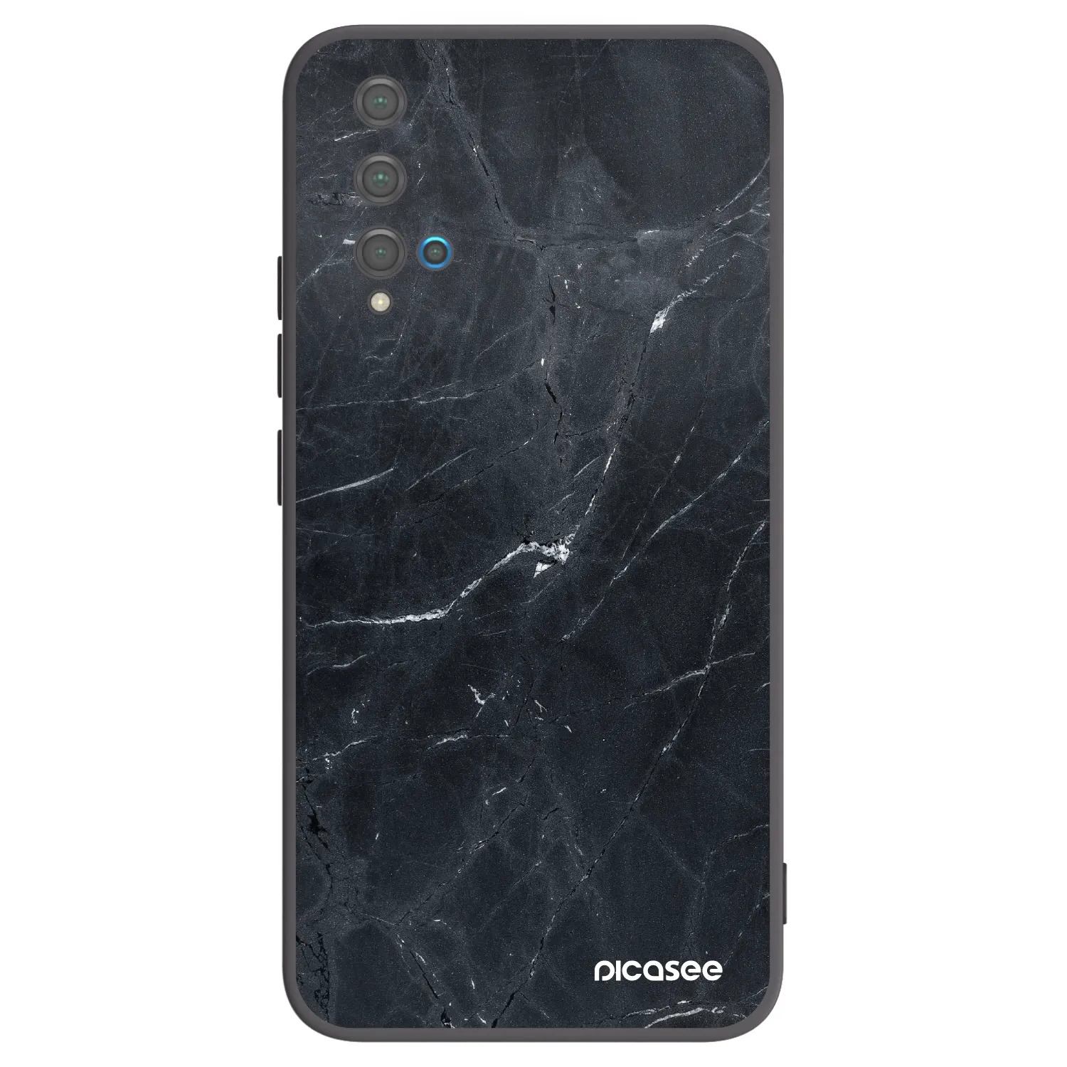 Picasee crna silikonska maskica za Huawei Nova 5T - Black marble