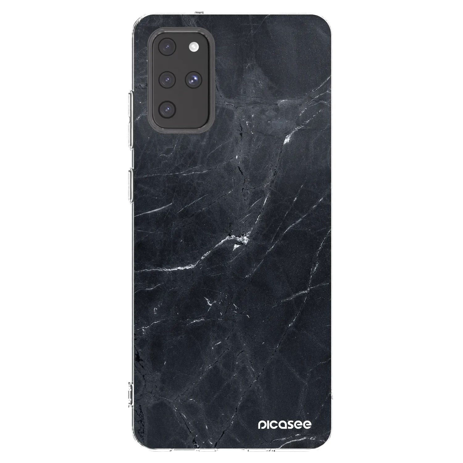 Picasee silikonska prozirna maskica za Samsung Galaxy S20+ G985F - Black marble