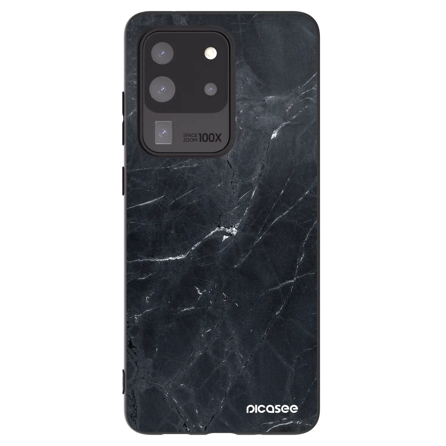 Picasee crna silikonska maskica za Samsung Galaxy S20 Ultra 5G G988F - Black marble